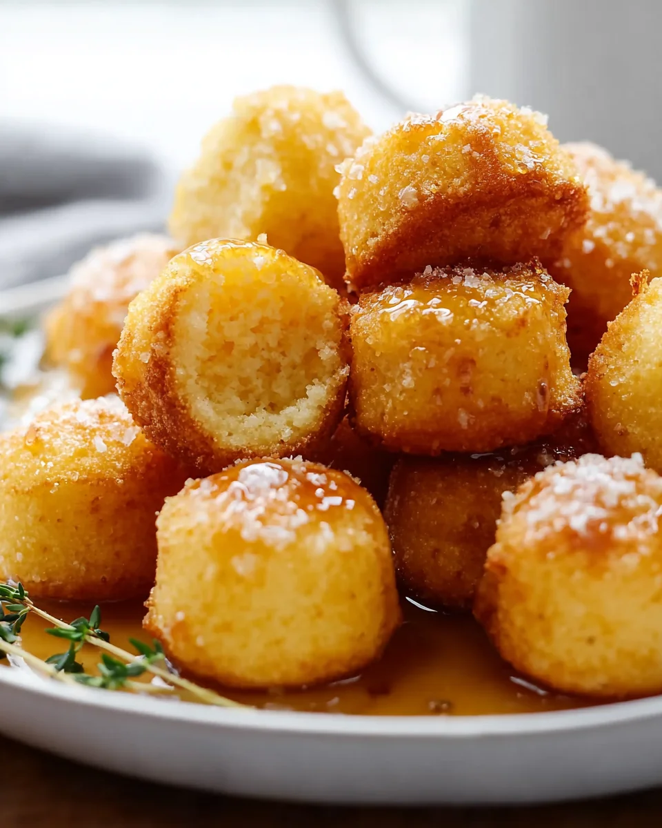 Honey Butter Cornbread Poppers: Sweet & Savory Snack Delight