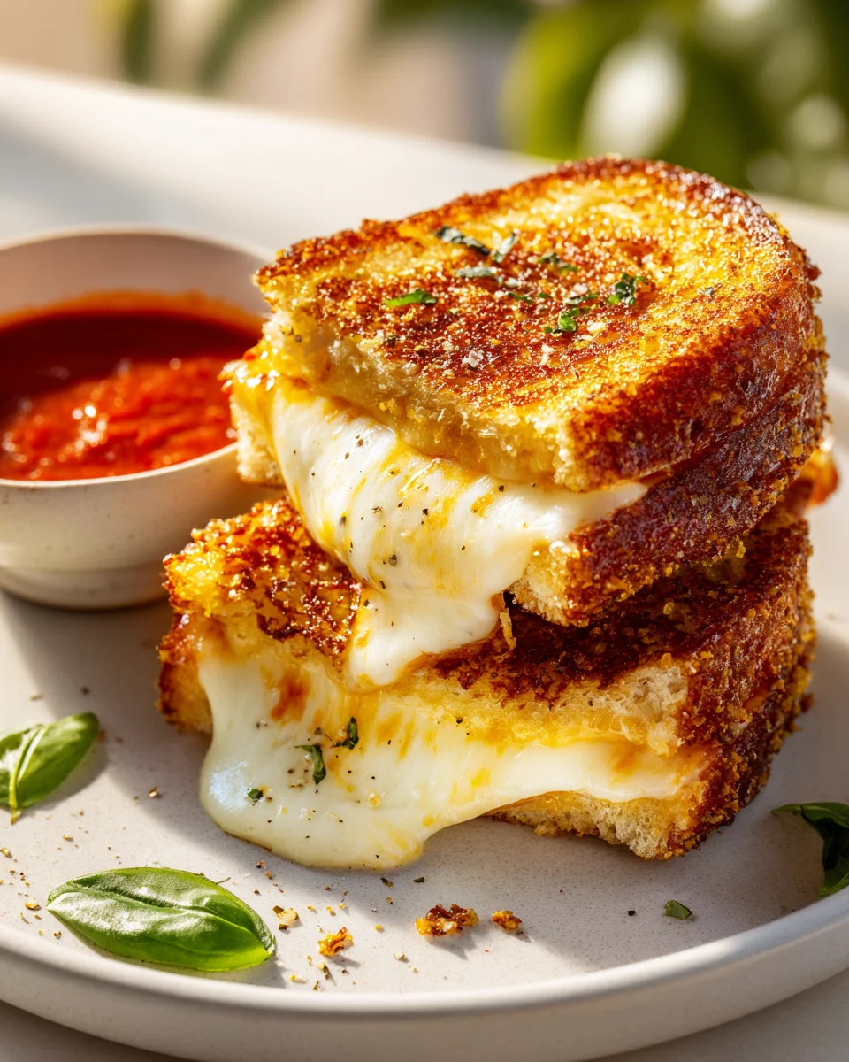 Crispy Cheesy Pizza Grilled Delight