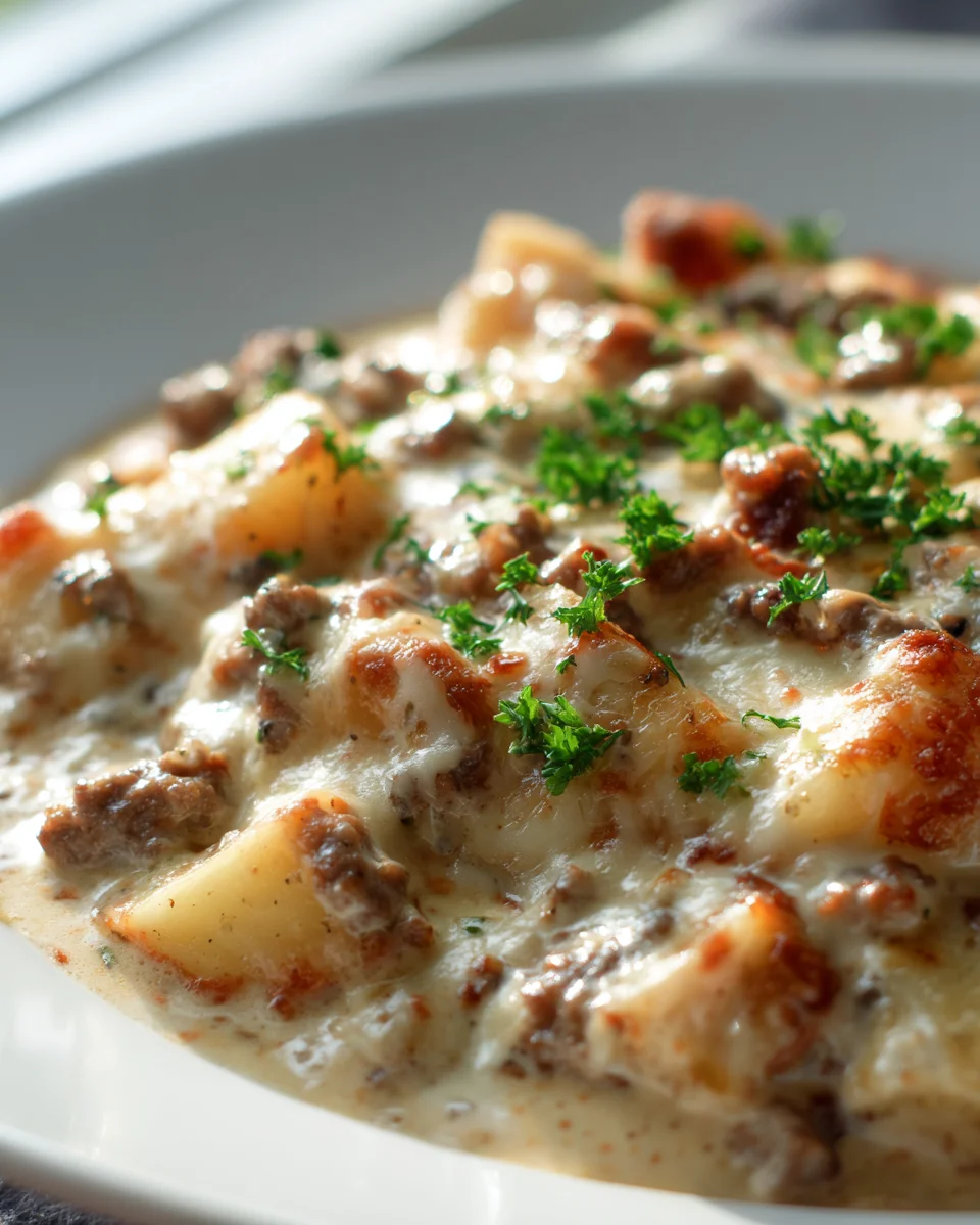 Creamy Ranch Beef and Cheesy Potato Bake
