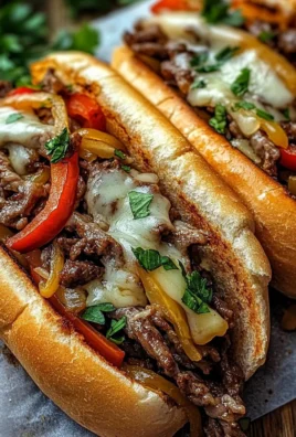 Délicieux Sandwich Philly Cheesesteak fait maison