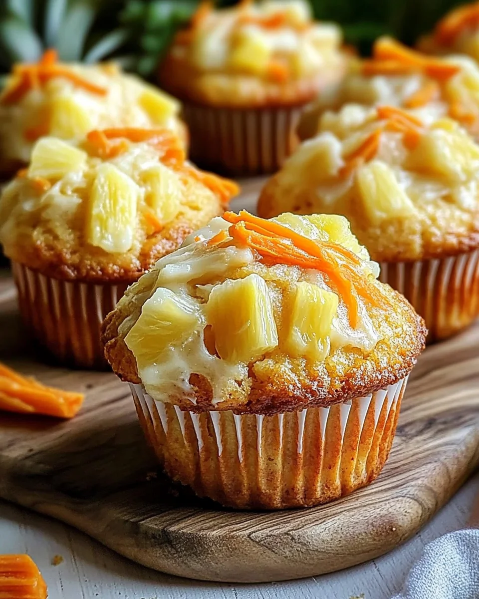 Muffins Ananas Carottes Moelleux