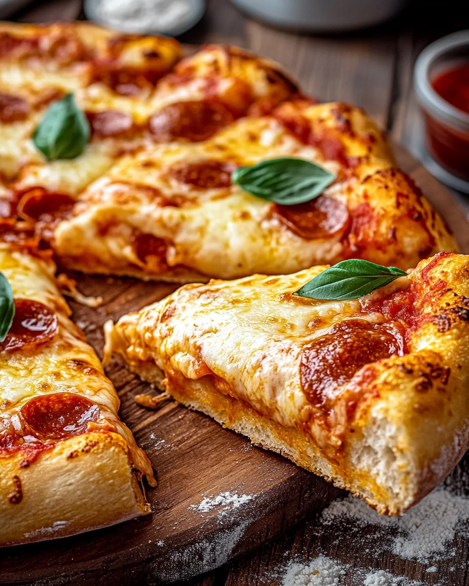 Pain Pizza au Fromage Filant : facile et rapide
