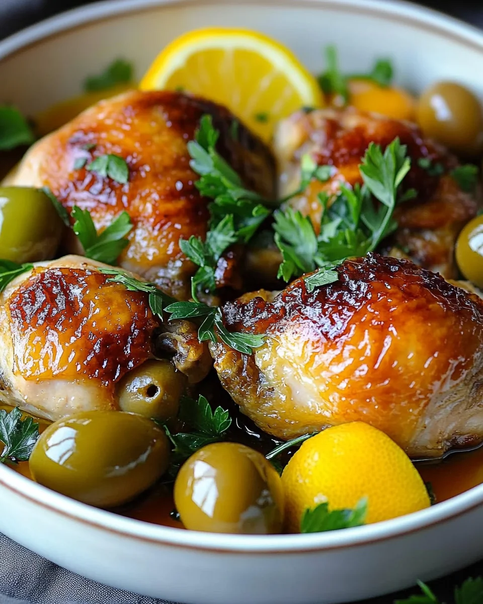 Poulet Citron Olives : Recette Savoureuse et Facile à Préparer