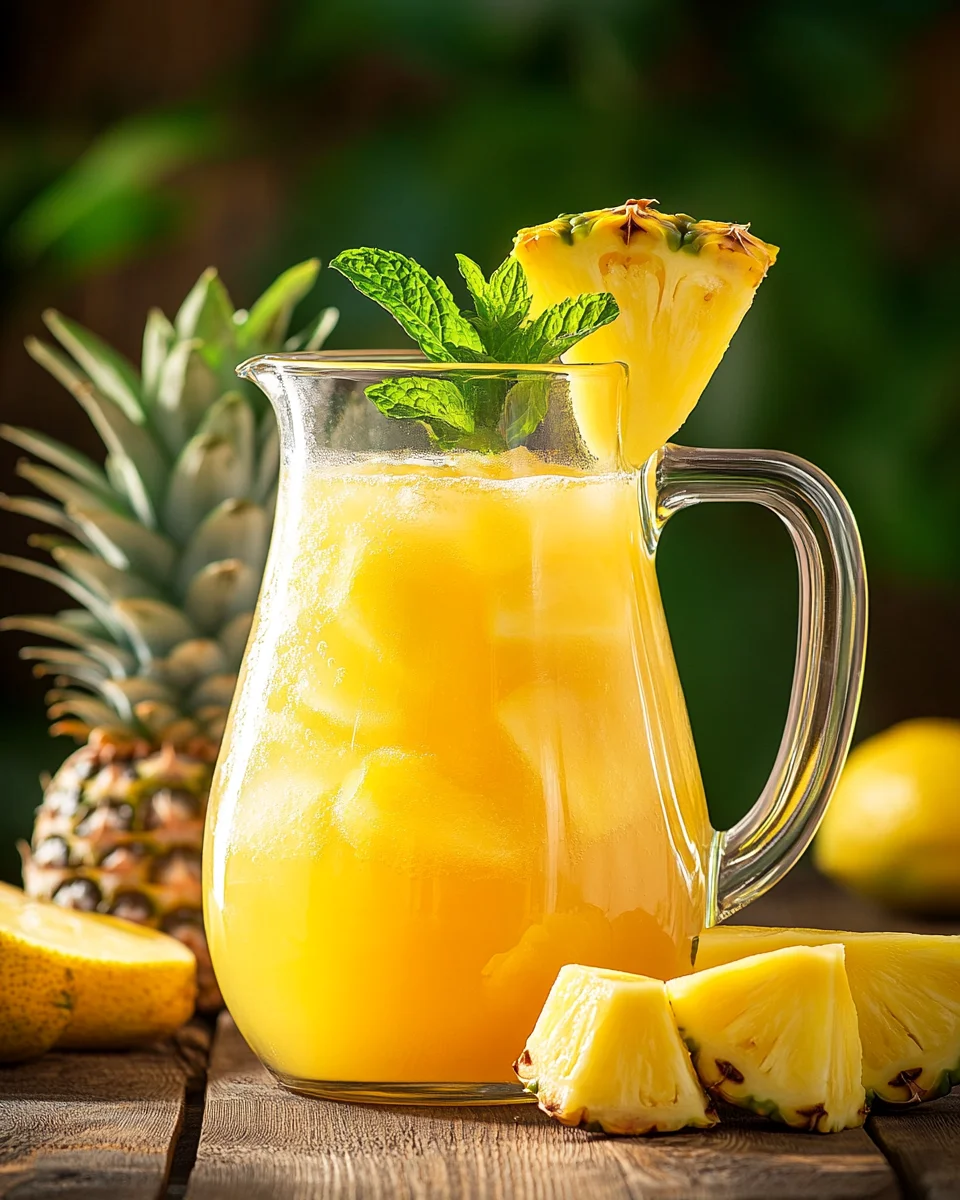 Punch Citron-Ananas Facile : la boisson rafraîchissante parfaite pour l'été