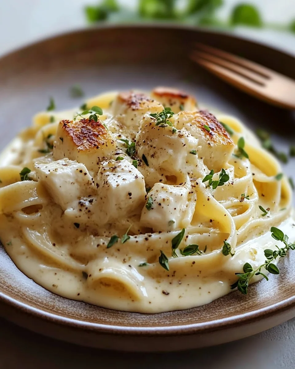 Recette de Pâtes Poulet Boursin