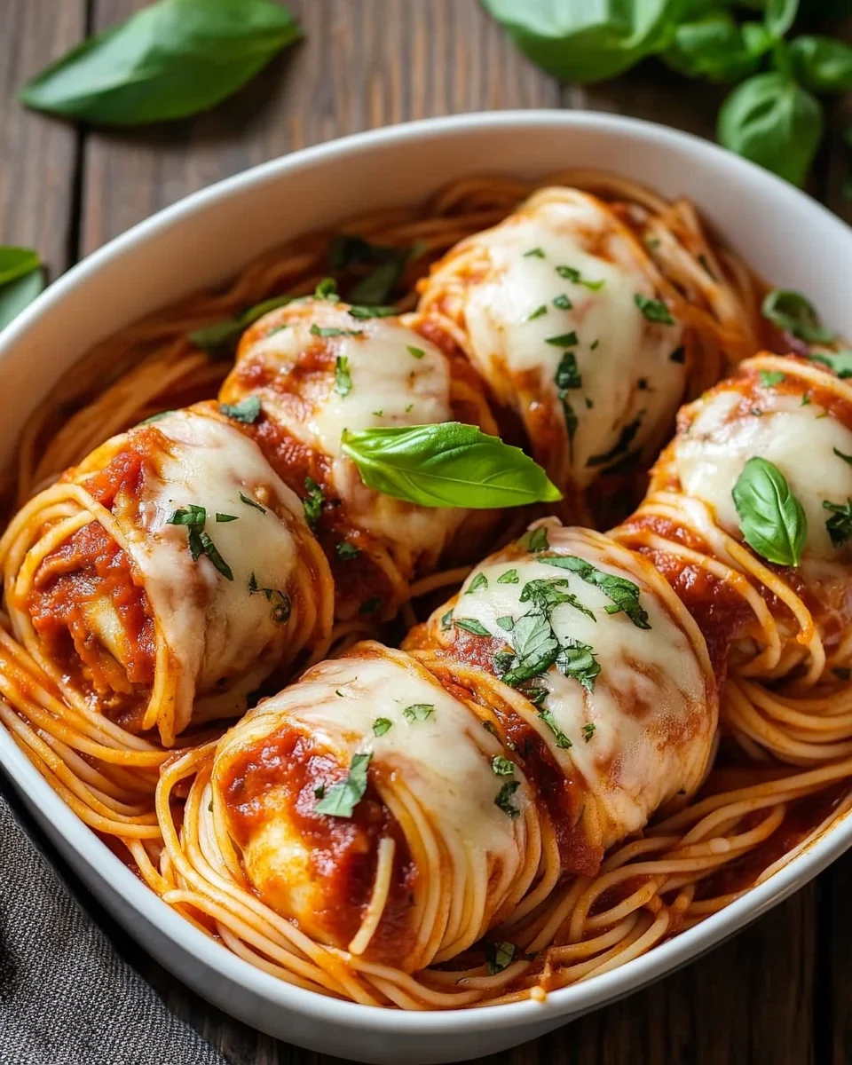 Roulés de Dinde aux Spaghetti