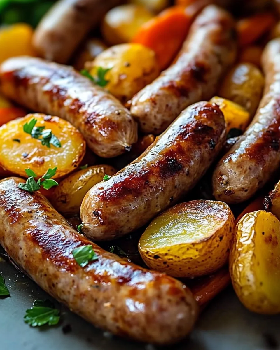 Saucisses Pommes Légumes