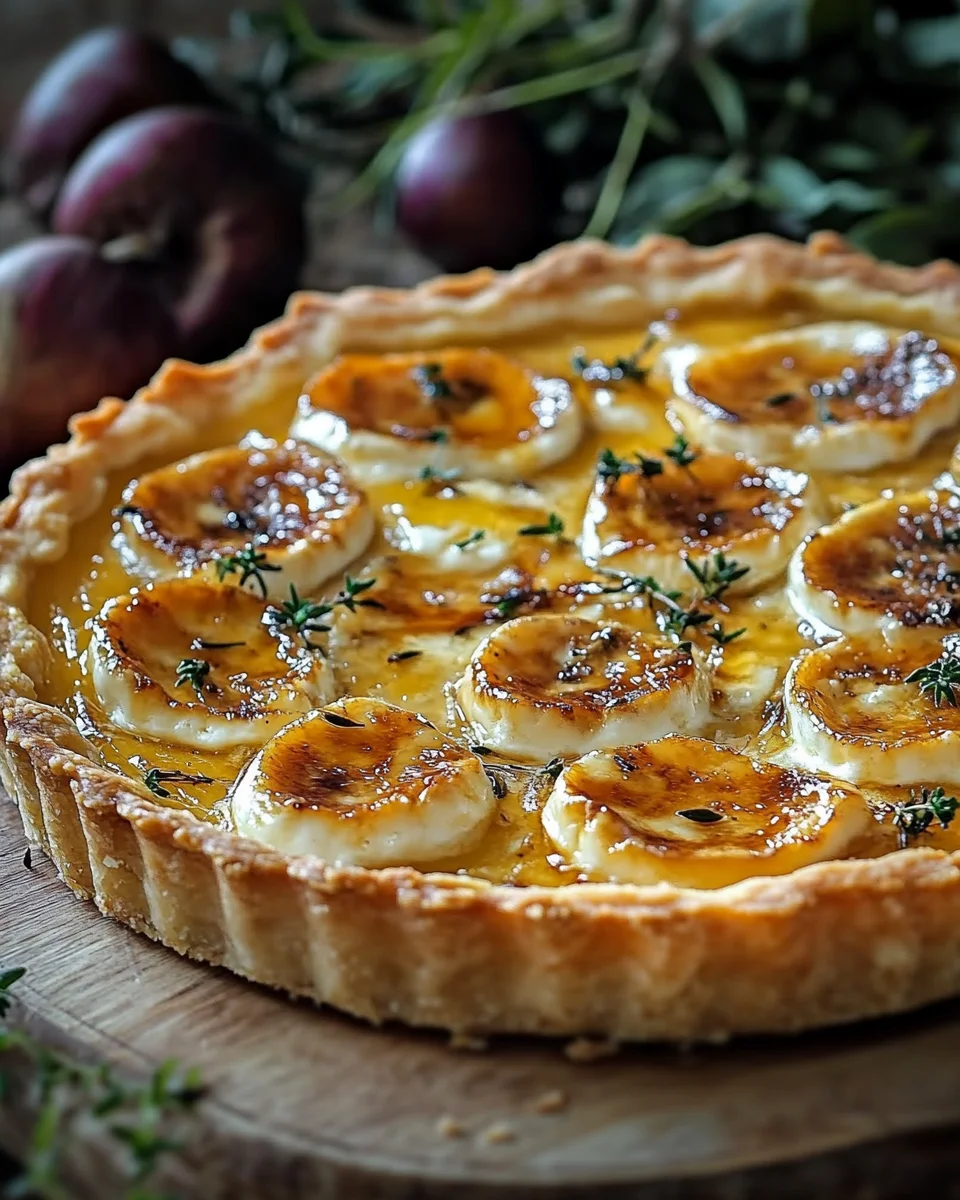 Tarte Chèvre Caramélisée : Recette Facile et Savoureuse