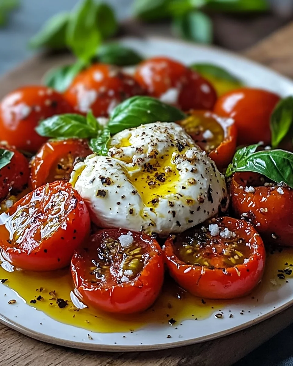 Tomates Rôties Burrata : Recette Facile et Savoureuse