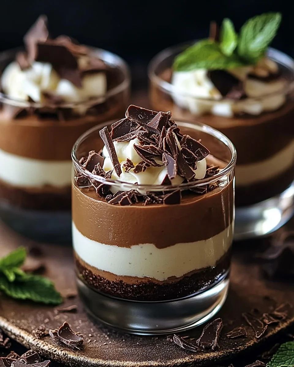 Verrines Mousse Trois Chocolats Délicieuses Recettes