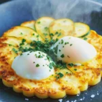 1 courgette et 2 œufs ! Ma grand-mère m’a transmis cette recette ! Depuis, je ne la prépare plus que comme ça !