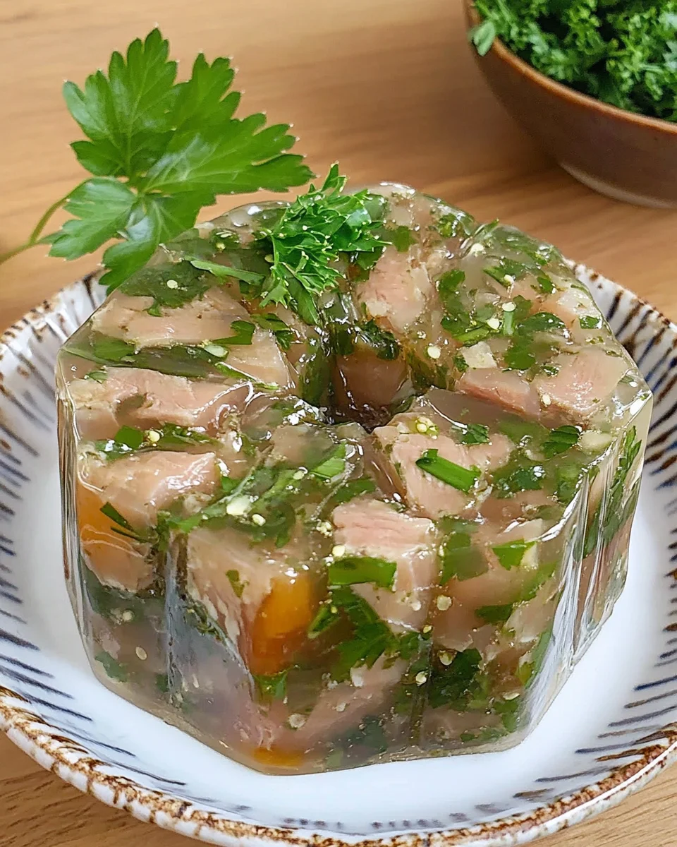 arret de Porc en Gelée au Persil : La Recette Traditionnelle Froide et Savoureuse image 2