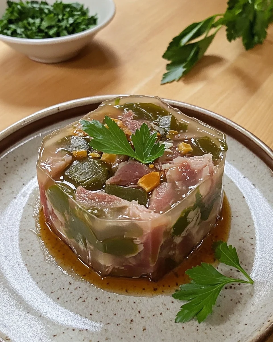 arret de Porc en Gelée au Persil : La Recette Traditionnelle Froide et Savoureuse