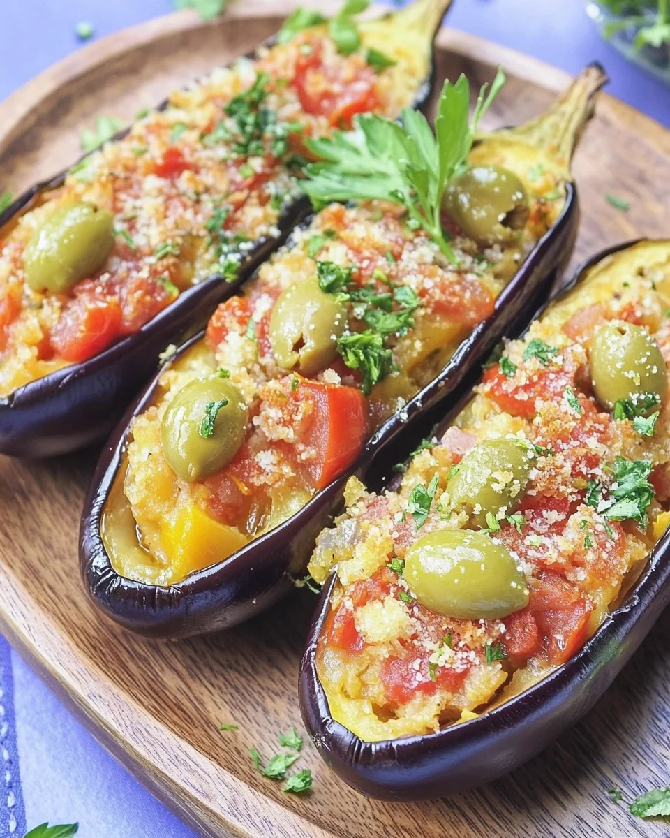 Aubergines à la Sarde farcies