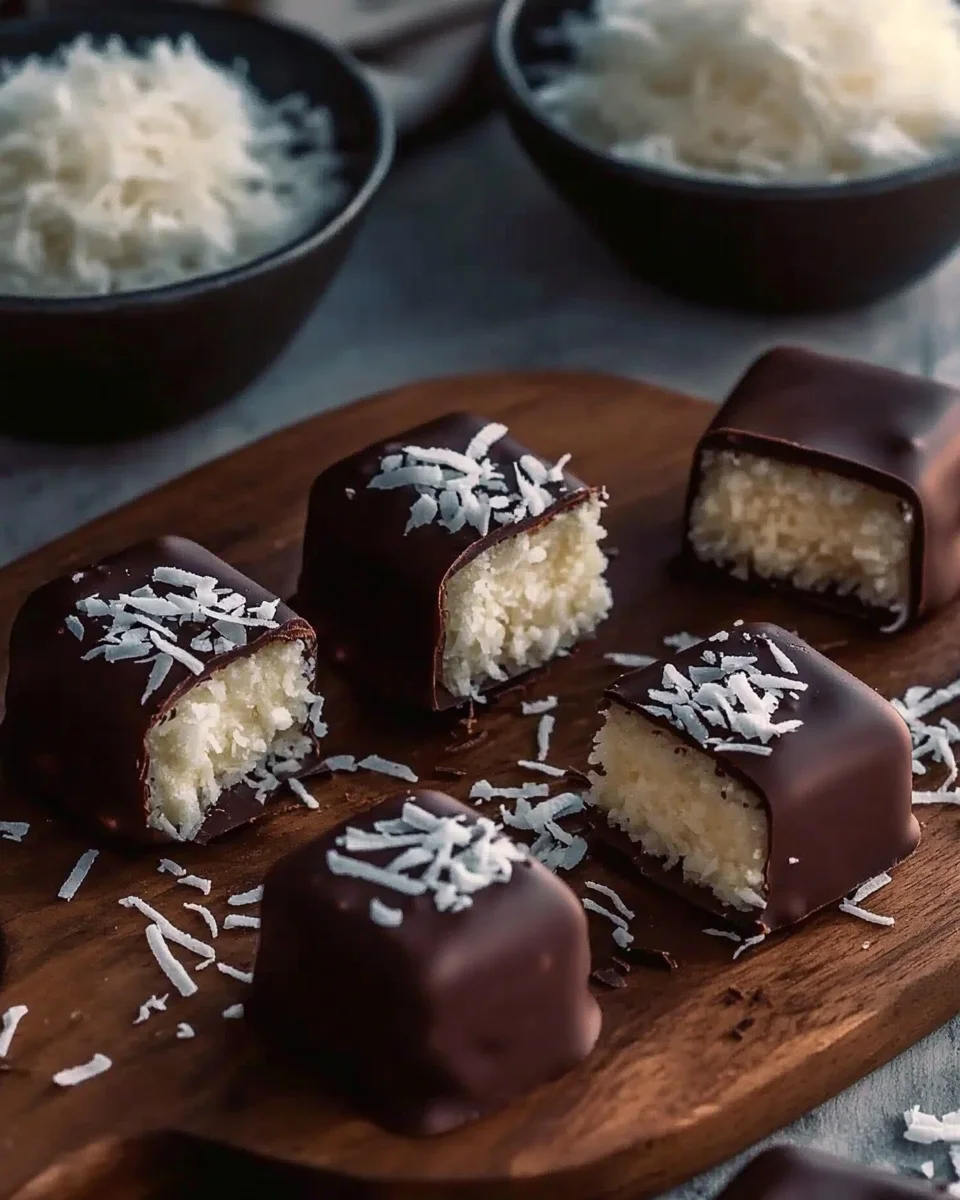 Barres Chocolat-Coco Sans Sucre et Très Faibles en Glucides