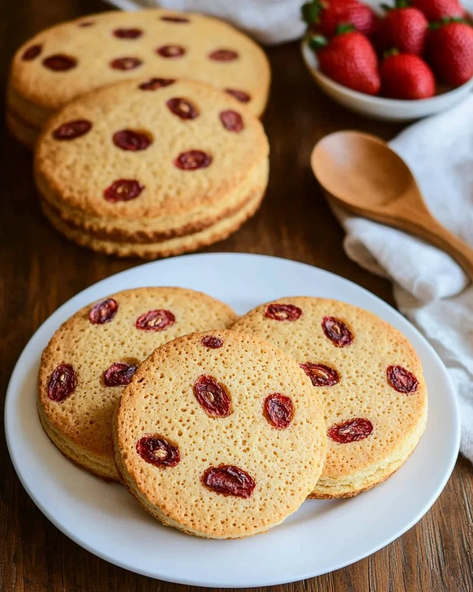 Biscuits au beurre avec fraises séchées et amandes image 2