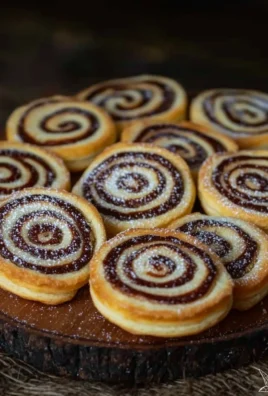 Biscuits marbrés en spirale