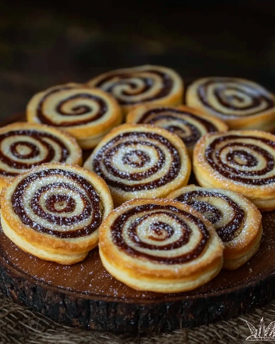 Biscuits marbrés en spirale