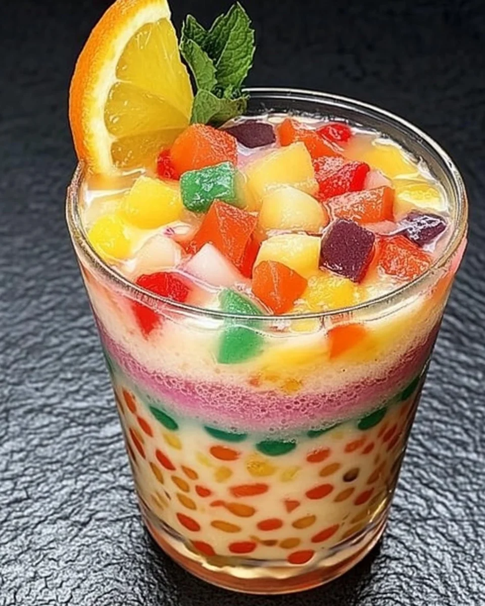 Boisson fruitée à la gelée de tapioca image 2