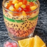 Boisson fruitée à la gelée de tapioca