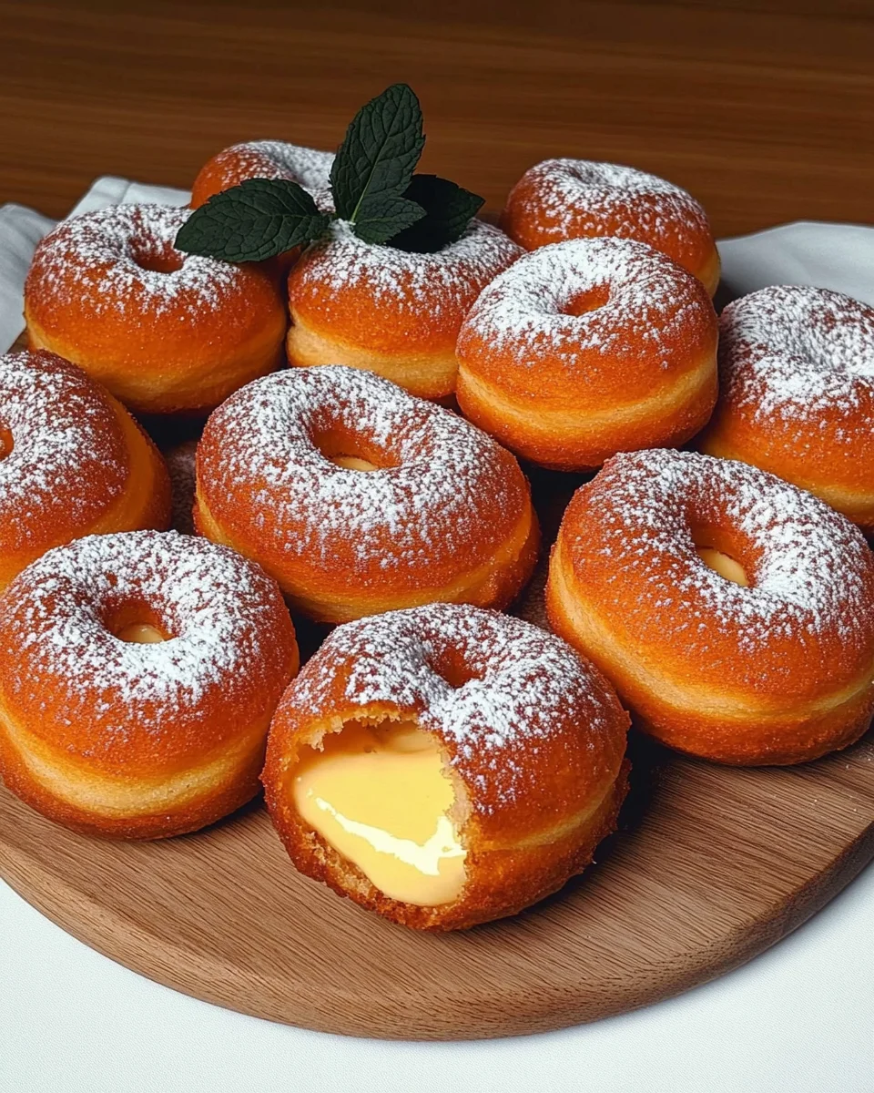 Bomboloni Italiens Authentiques – Beignets Moelleux Fourrés à la Crème image 2