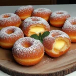Bomboloni Italiens Authentiques – Beignets Moelleux Fourrés à la Crème