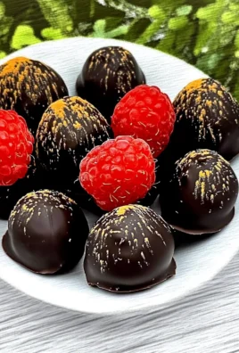 Bonbons de framboises enrobées de chocolat — 3 ingrédients
