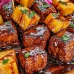 Bouchées de Bœuf à l’Ananas Caramélisé