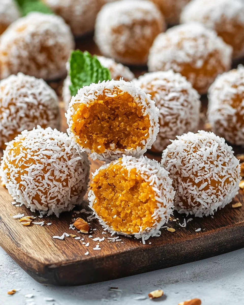 Boules Énergétiques au Gâteau aux Carottes Sans Cuisson