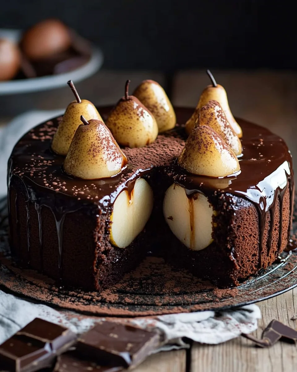 Cake poires chocolat