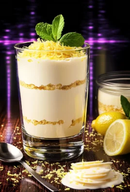 Charlotte crémeuse au citron servie en verre