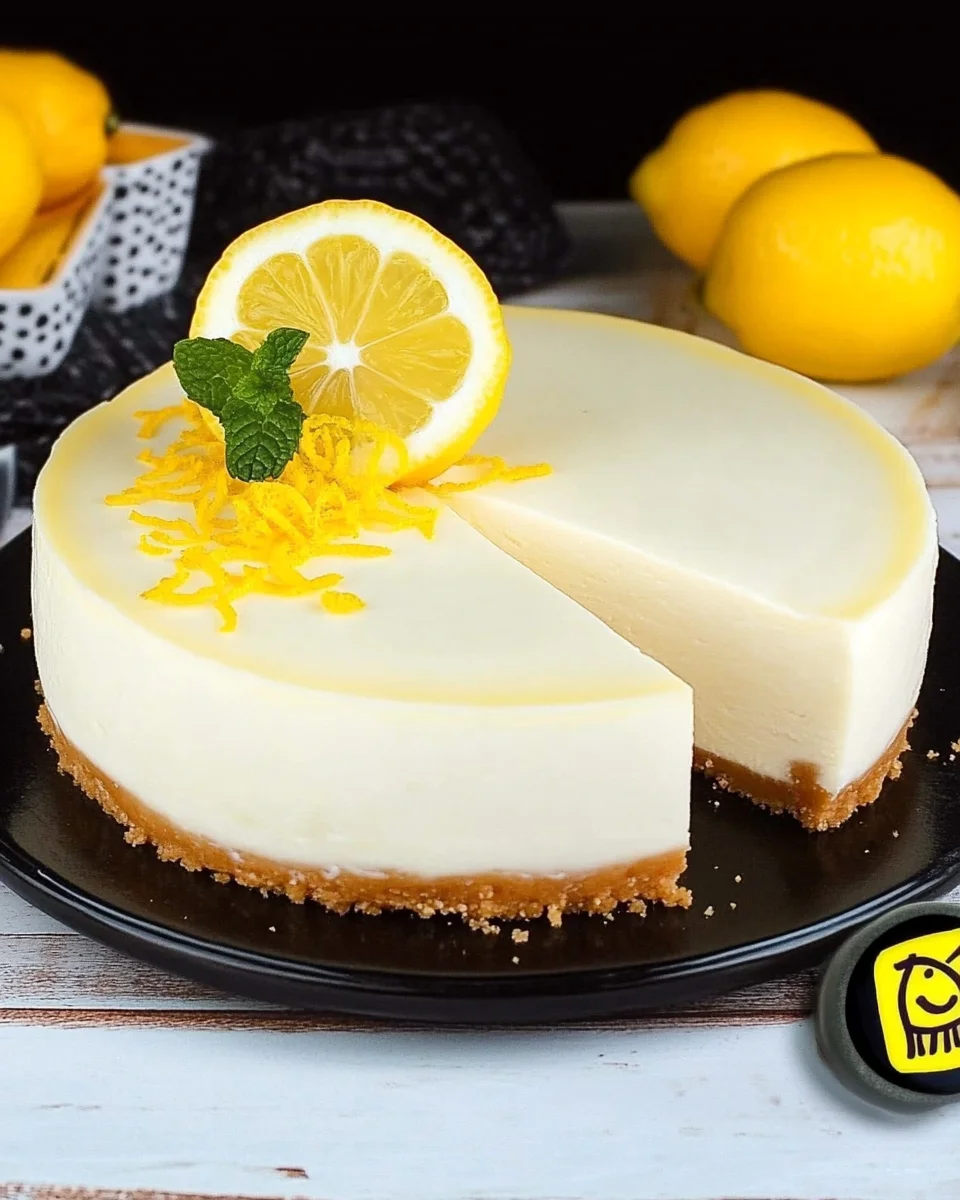 Cheesecake au Citron Sans Cuisson : Un Dessert Frais, Crémeux et Acidulé image 2