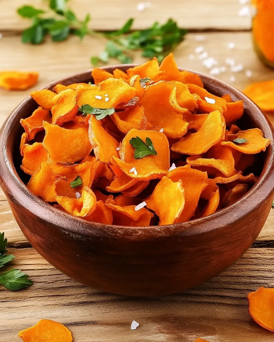 Chips de carottes croustillantes au four à 4 ingrédients : une collation saine et savoureuse