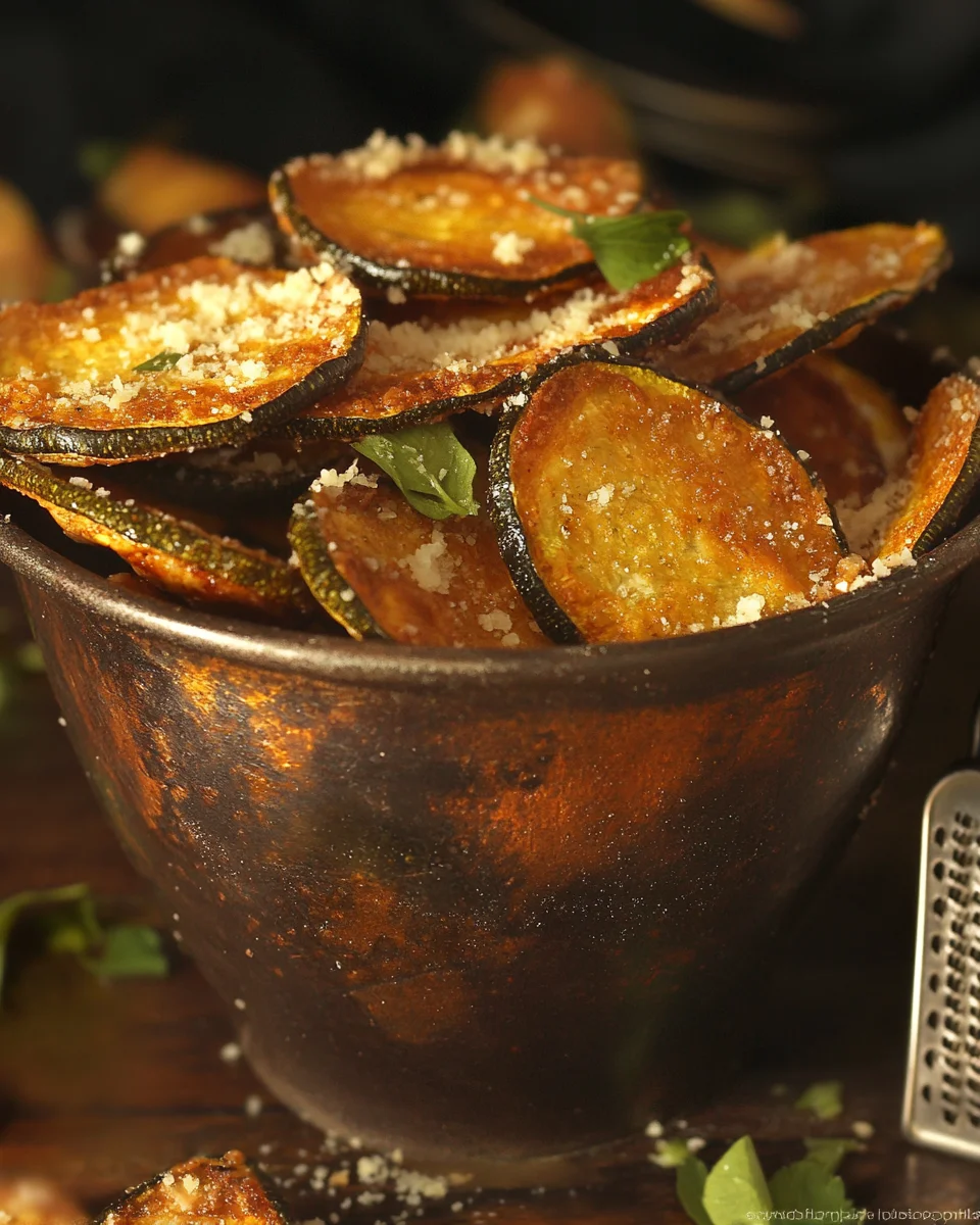 Chips de Courgettes au Parmesan
