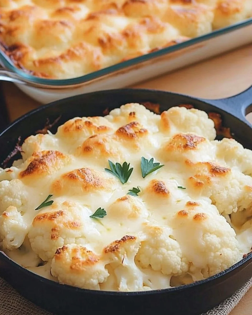 Chou-fleur au fromage au four