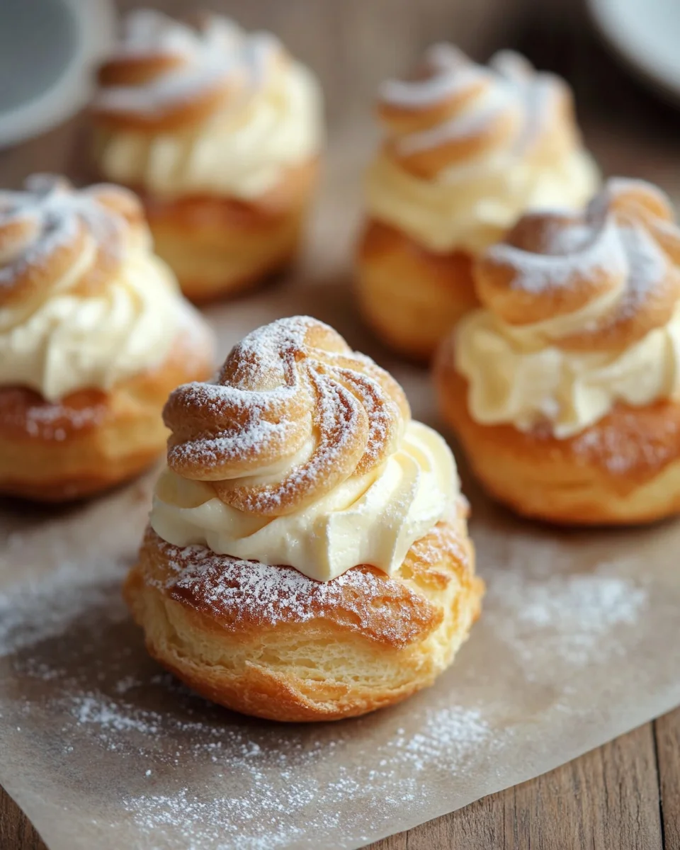 choux à la crème vanille