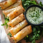 Cigares de pâte filo aux courgettes