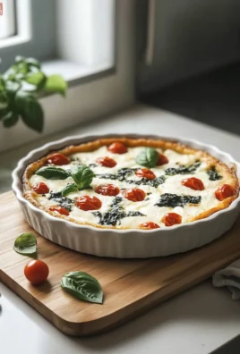 Clafoutis Salé Tomates & Mozzarella