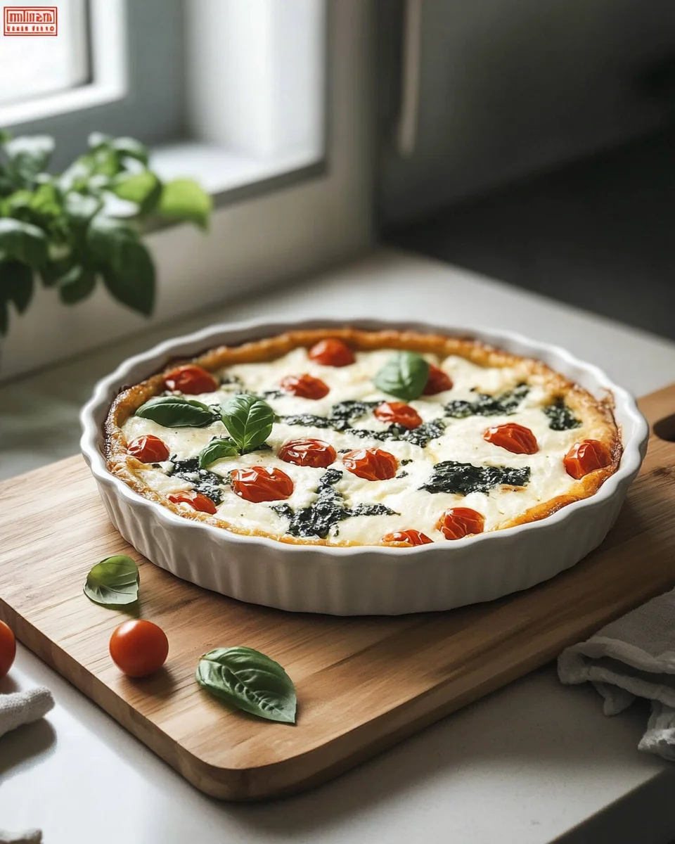 Clafoutis Salé Tomates & Mozzarella