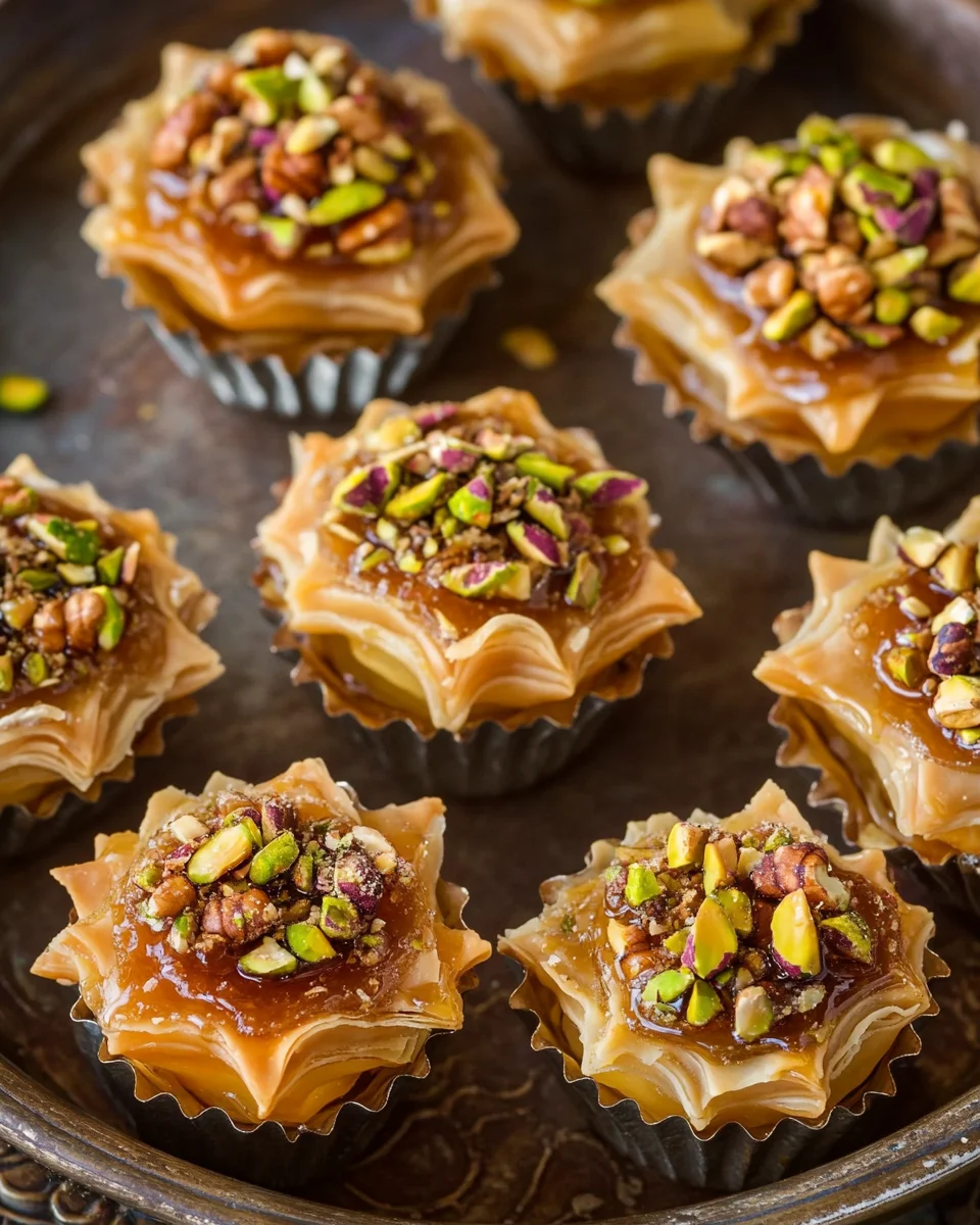 Coupelles de Baklava Maison – Recette Facile aux Fruits Secs et au Miel