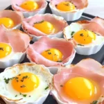 Coupelles de Jambon et Œufs – Un Petit-Déjeuner Facile et Délicieux