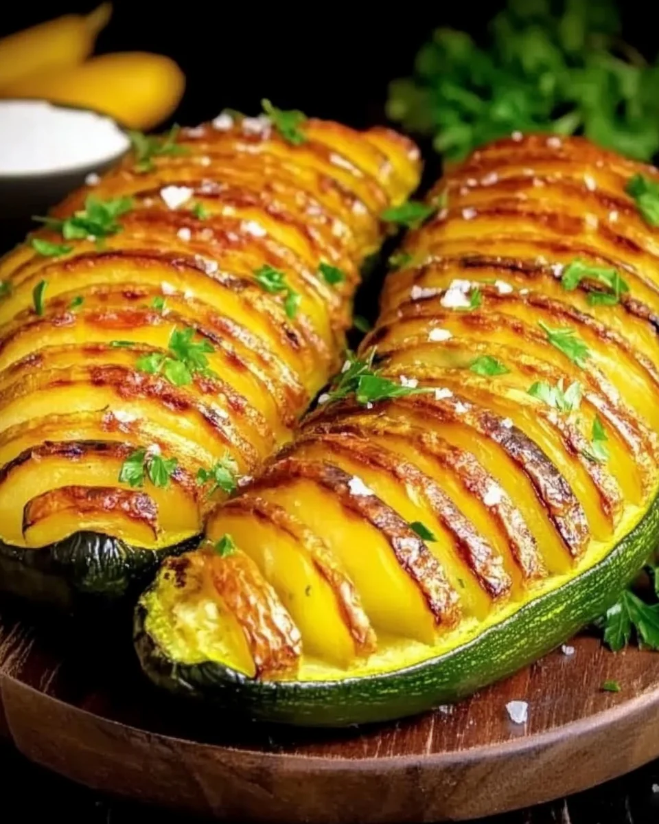 Courgettes Hasselback à l’Air Fryer : Fondantes, Croustillantes et Ultra Gourmandes