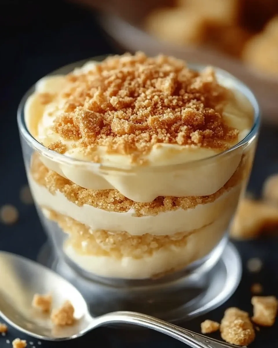 Crème Dessert Vanille aux Biscuits Émiettés : Une Recette Facile et Ultra Crémeuse