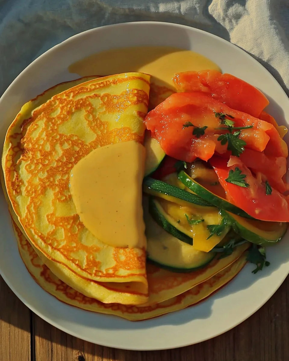 Crêpes de légumes légères image 2