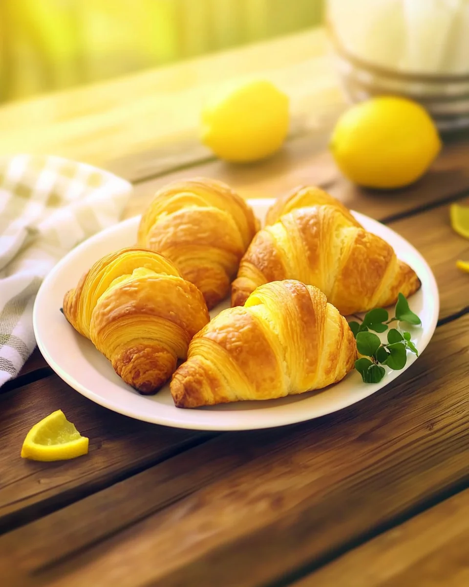 Croissants au citron express : prêts en 20 minutes avec une pâte feuilletée image 2
