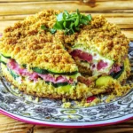 Crumble Salé au Speck, Courgettes et Stracchino