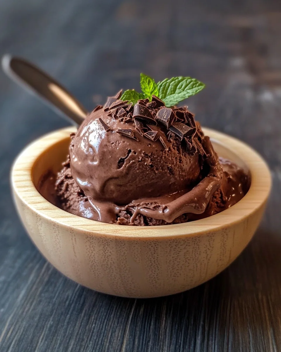 Délicieuse glace au gâteau au chocolat