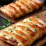 Feuilleté Croustillant au Bacon, Fromage et Moutarde