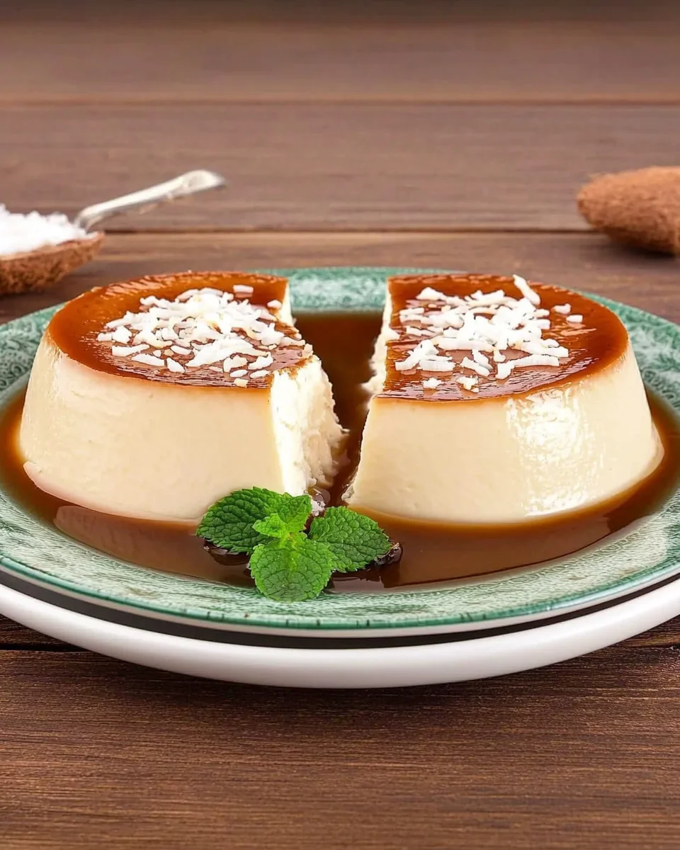 Flan à la noix de coco vegan et sans gluten — 4 ingrédients