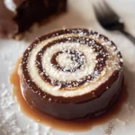 Flan roulé au chocolat